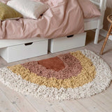 Sebra Rainbow Floor Mat Woven Sunset Rose 3