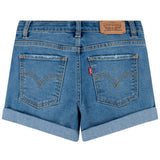 Levi's Cuffed Girlfriend Shorts Blue