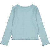 Levi's Scoop Neck Ribbed Blouse Aqua Sea Blue 4