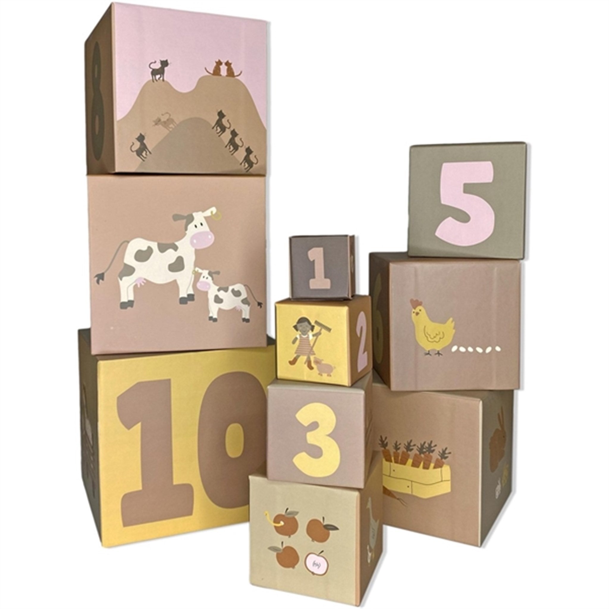 Smallstuff Stacking Boxes 1-10 Farm And Dolls 2