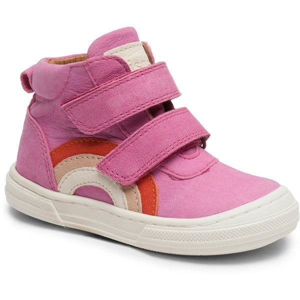 Bisgaard Rainbow Velcro Shoe Pink
