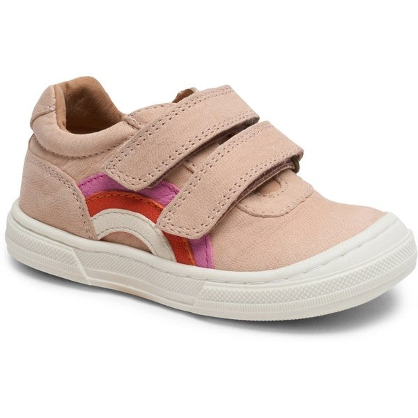 Bisgaard Rainbow Low Velcro Shoe Nude