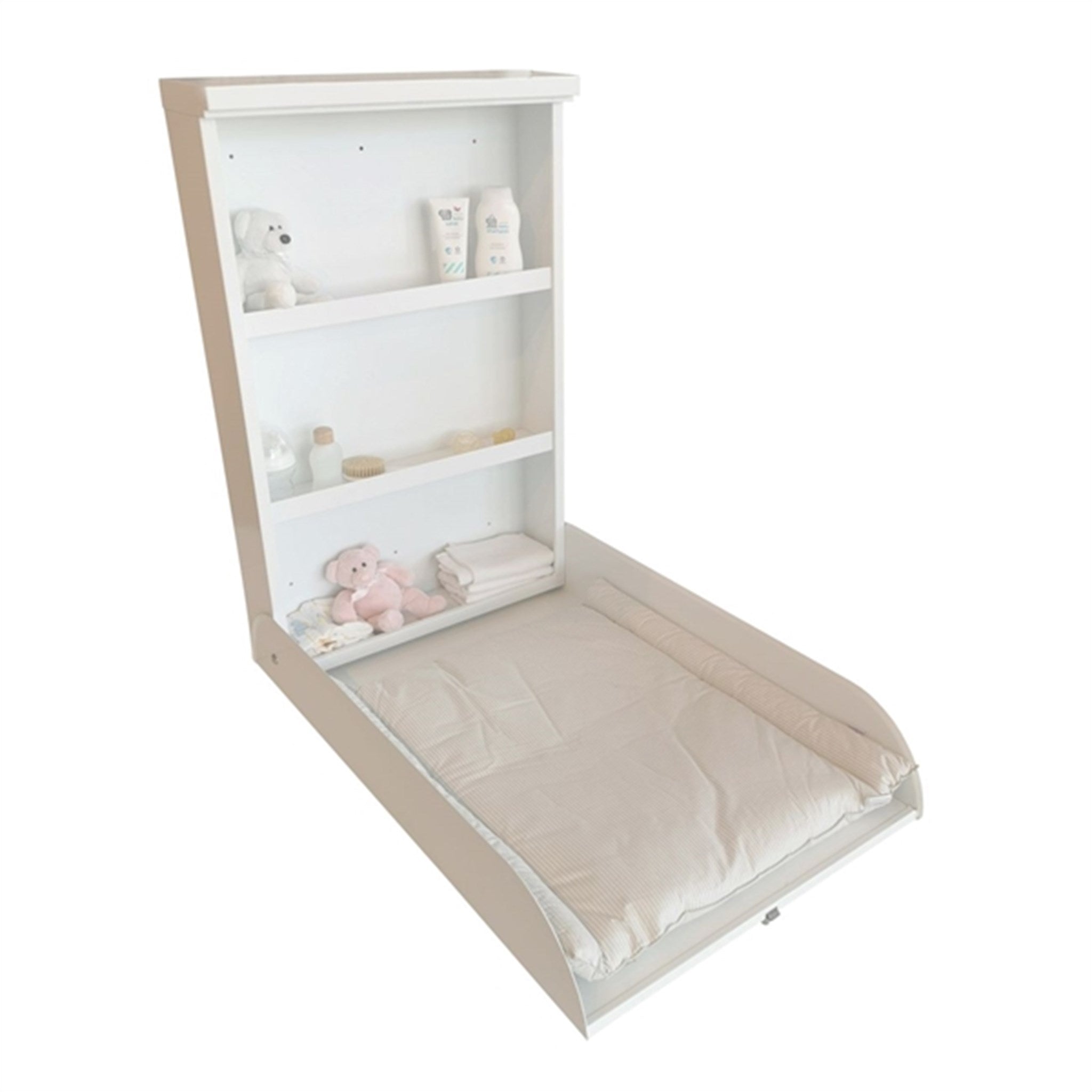 BabyDan Sofie Wall Mounted Changing Table Metal White