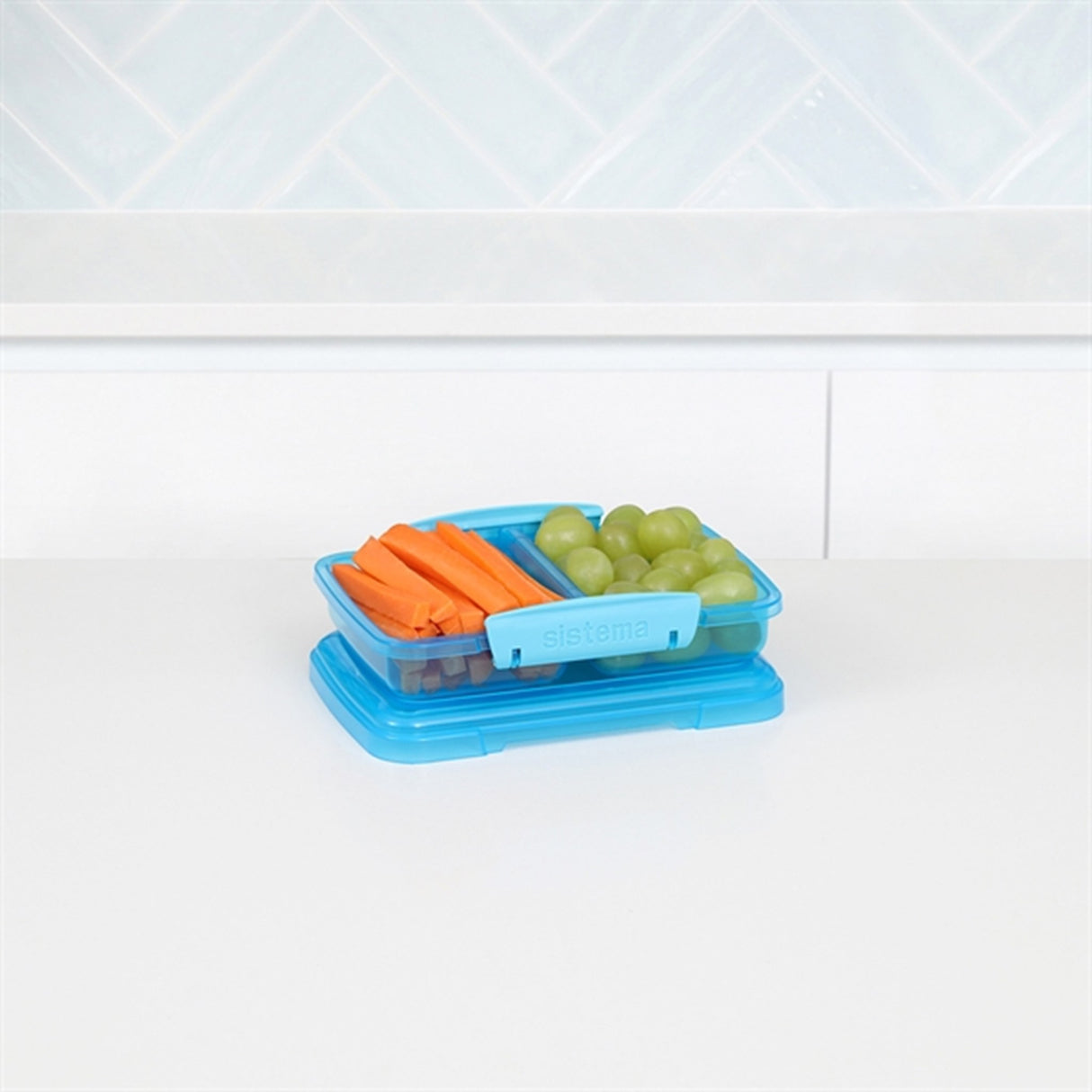 Sistema Small Split Lunch Box 350 ml Blue 3