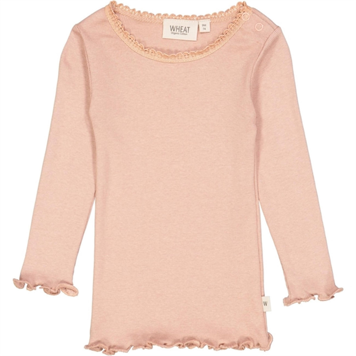 Wheat Rose Dawn Rib Lace Blouse