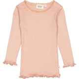 Wheat Rose Dawn Rib Lace Blouse