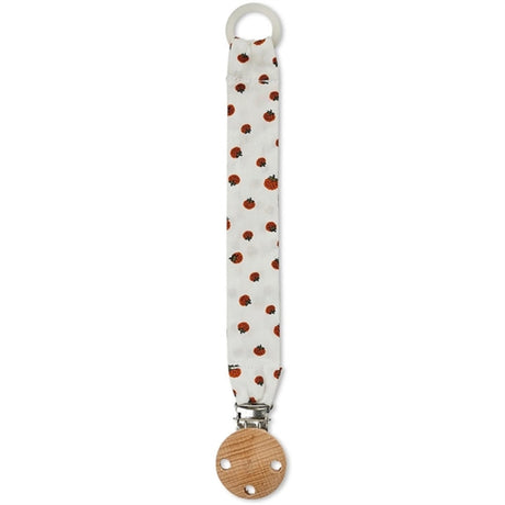 Smallstuff Woven Pacifier Strap White