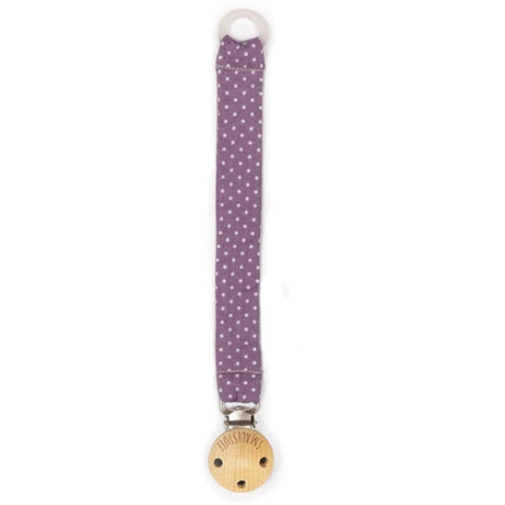 Smallstuff Fabric Pacifier Strap Powder Dot