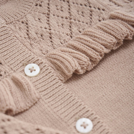 FIXONI Mahogany Rose Knit Cardigan 2