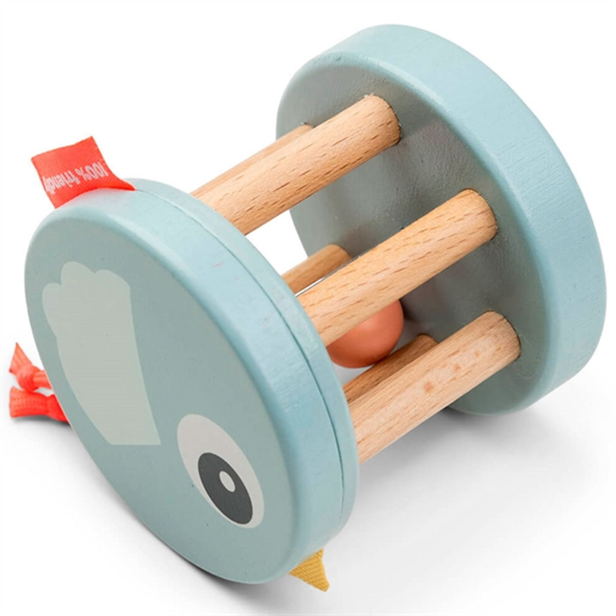 Done by Deer Wooden Rattle Birdee Blue 10