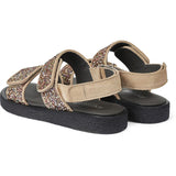 Angulus Glitter Sandal W. Velcro Sand/Multi Glitter 3