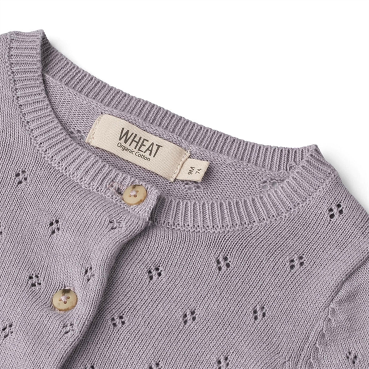 Wheat Lavender Maia Knit Cardigan 2