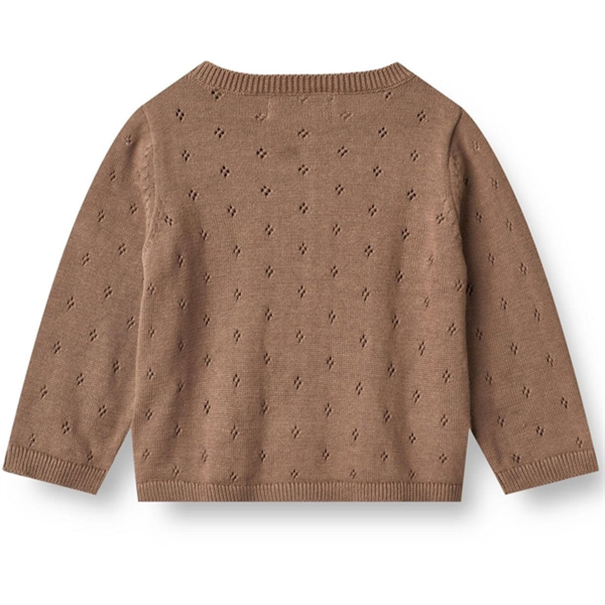 Wheat Cocoa Brown Knit Cardigan Maia 3