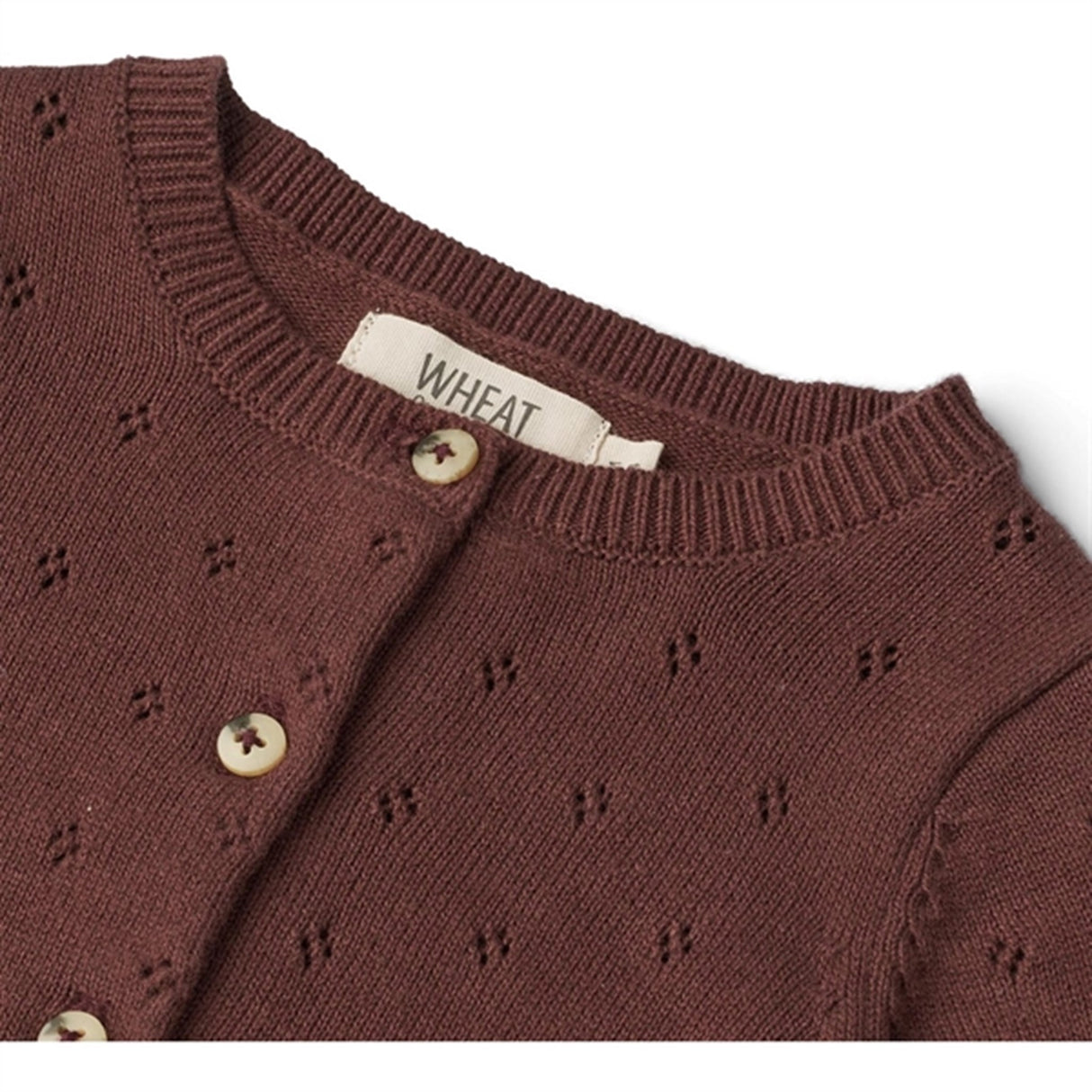 Wheat Aubergine Knit Cardigan Maia 2