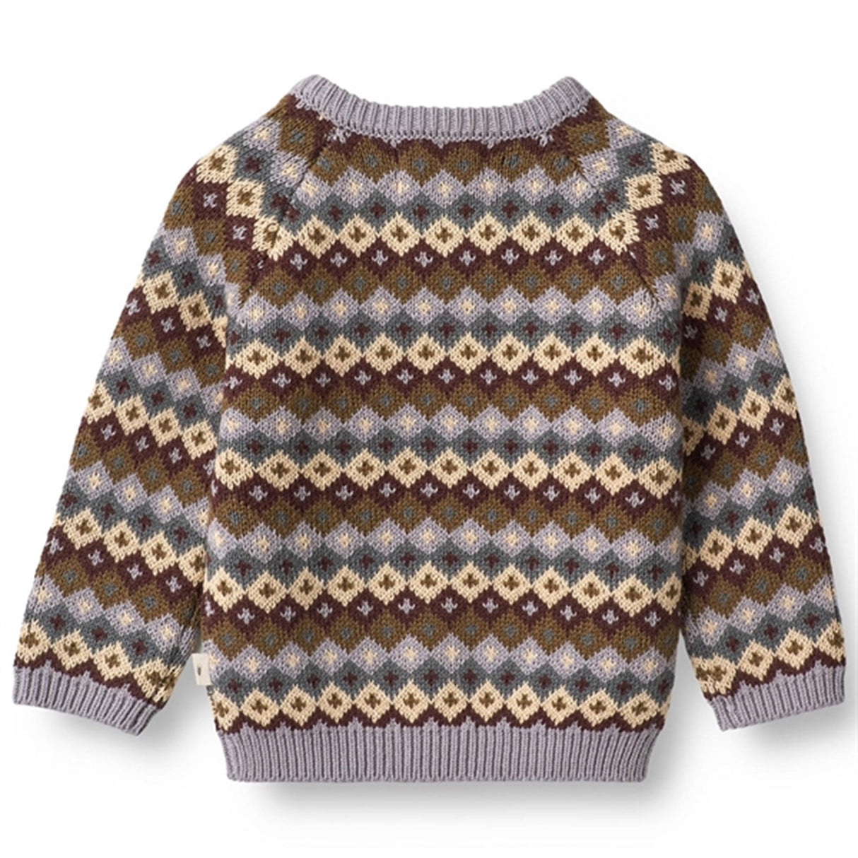 Wheat Multi Lavender Mimi Jacquard Knit Pullover 3