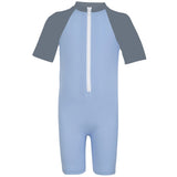 Petit Crabe Breeze/Coal Multi Color Sunsuit with Zipper