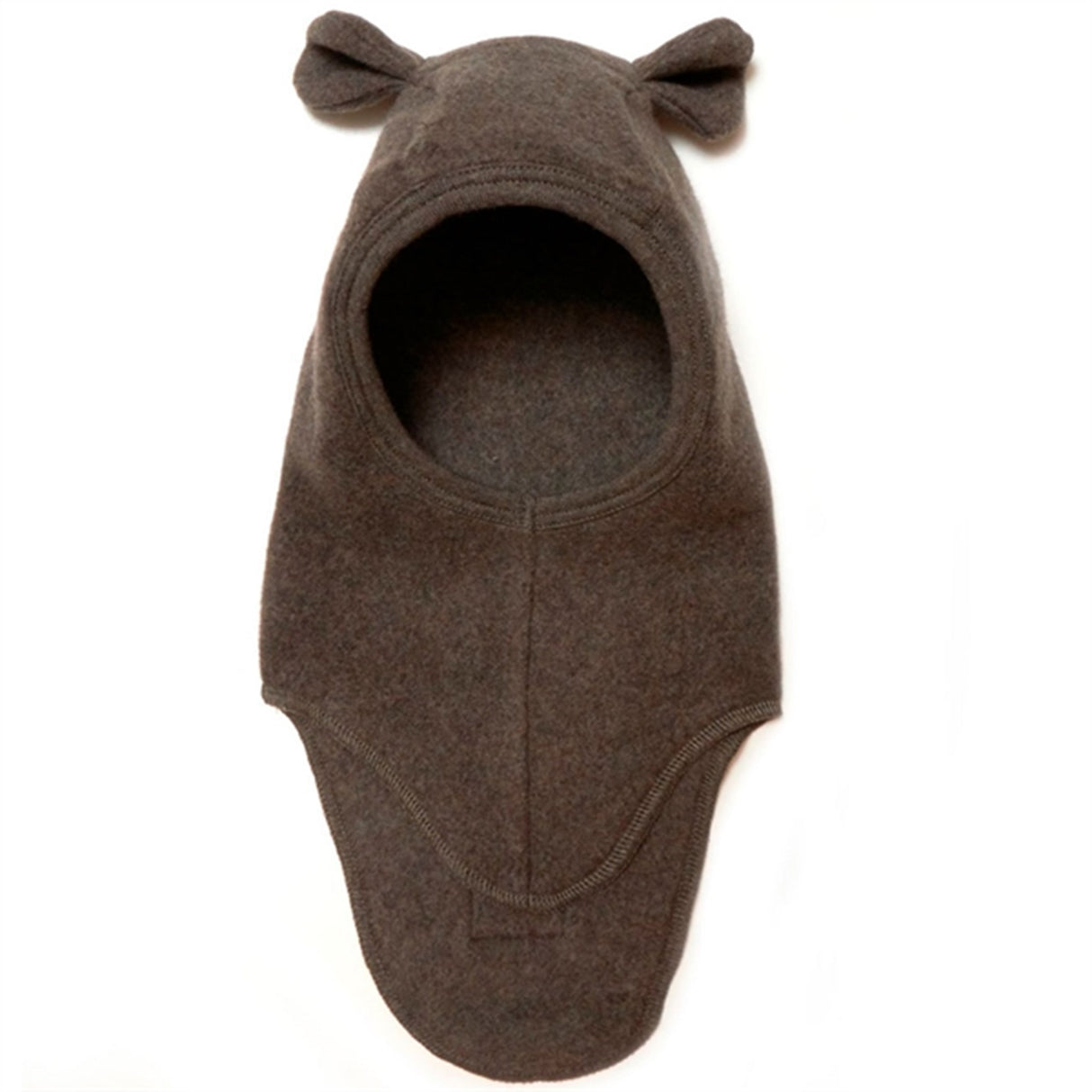 Huttelihut Balaclava Ears Cotton Fleece Teddy Cot Brown