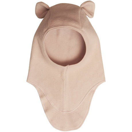 Huttelihut Balaclava Ears Cotton Fleece Teddy Cot Dusty Rose