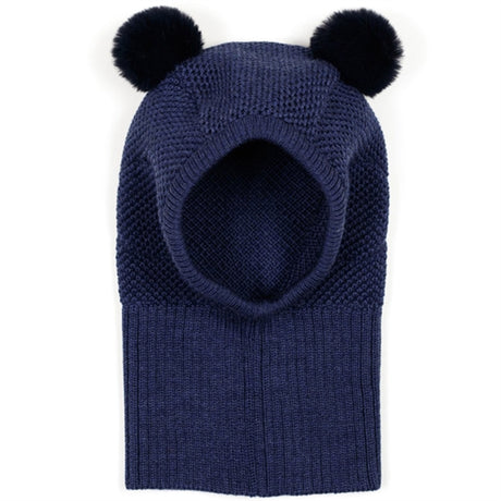 Huttelihut Balaclava Wool Knit Windstop Wooly Navy