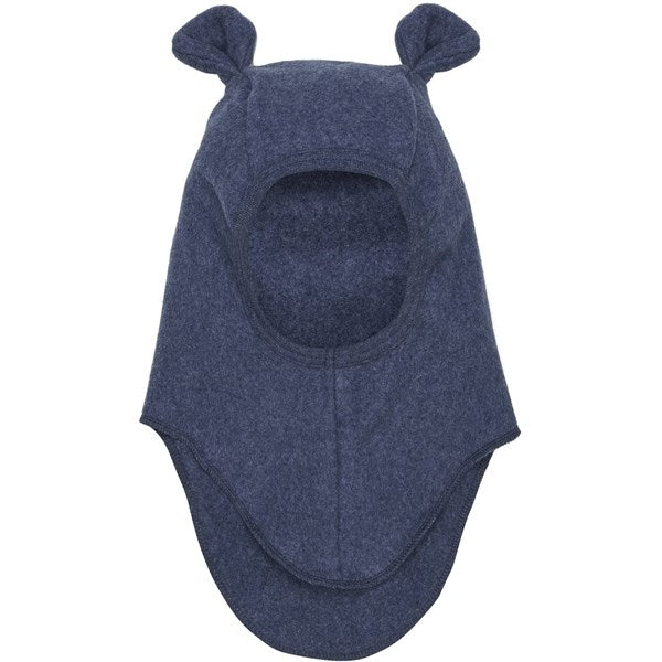 Huttelihut Balaclava Ears Cotton Fleece Navy Melange