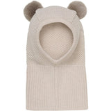 Huttelihut Balaclava Wool Knit Vindstop Almond Peach