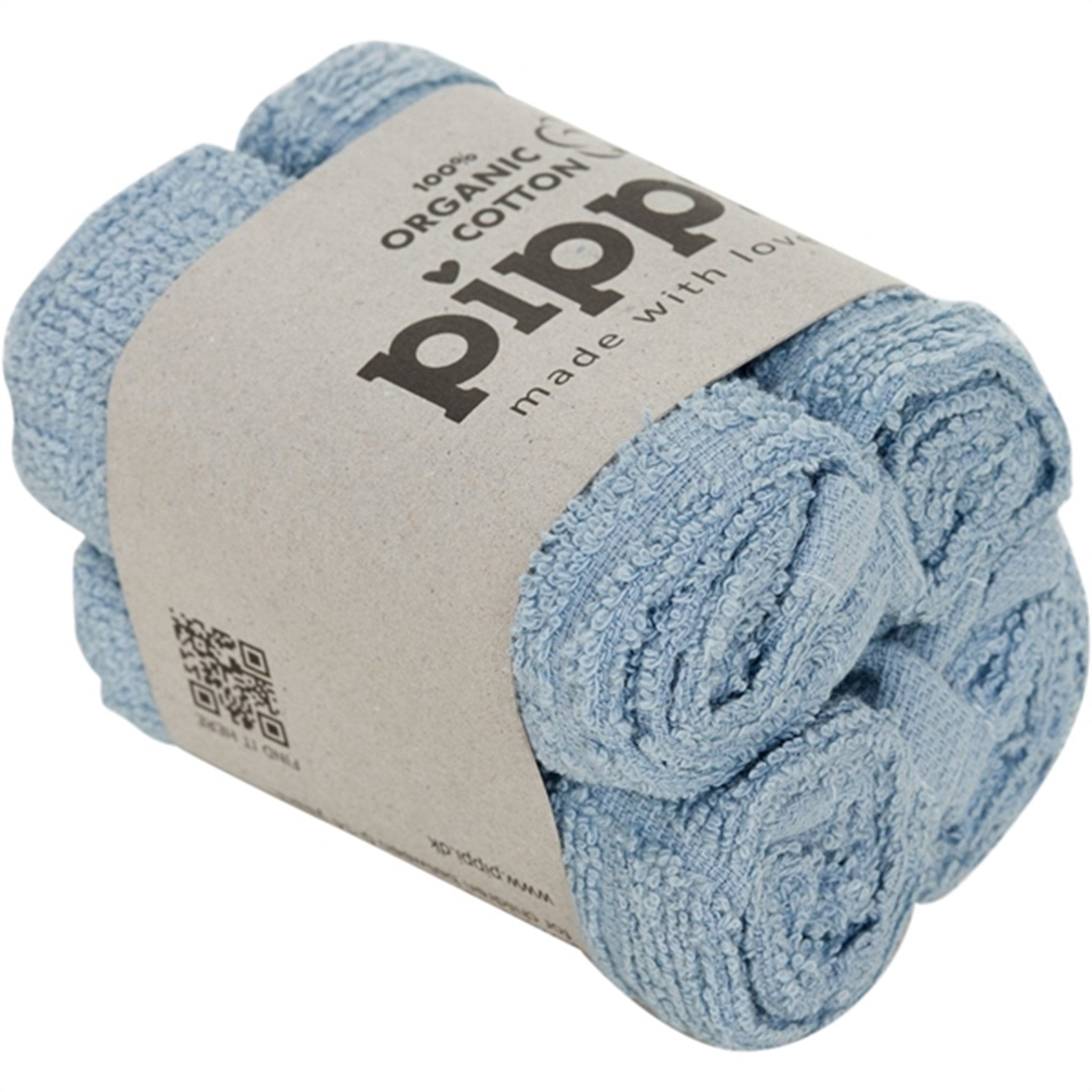 Pippi Organic Facecloth 4-pack Celestial Blue