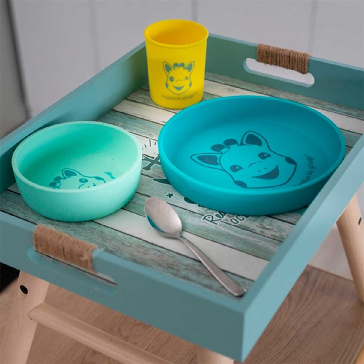 Sophie la Girafe Silicone Meal Set Turkis 3