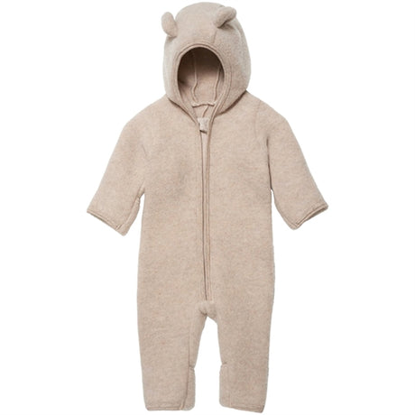 Huttelihut Pram Suit Ears Soft Wool Allie Camel