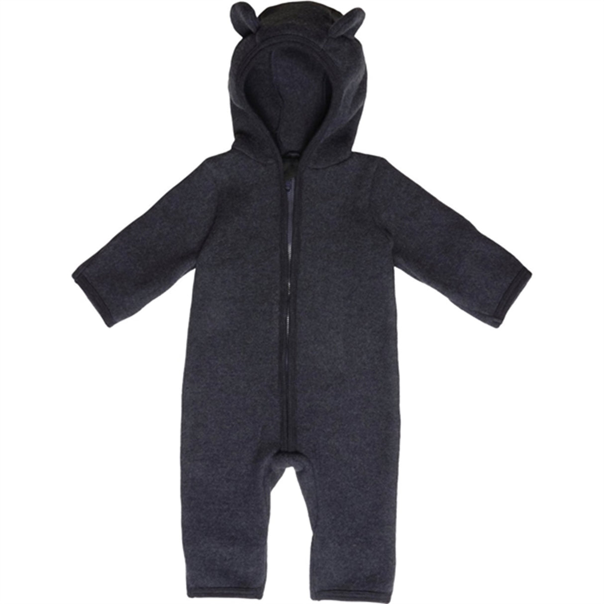 Huttelihut Pram Suit Ears Soft Wool Allie Navy