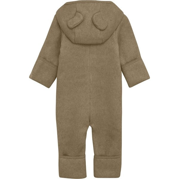 Huttelihut Pram Suit Ears Cotton Fleece Molé Melange 3