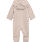 Huttelihut Pram Suit Ears Cotton Fleece Almond Peach 2