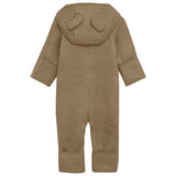 Huttelihut Pram Suit Ears Cotton Fleece Molé Melange 3