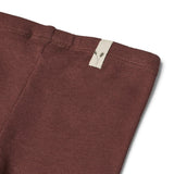 Wheat Aubergine Maddy Rib Leggings 2