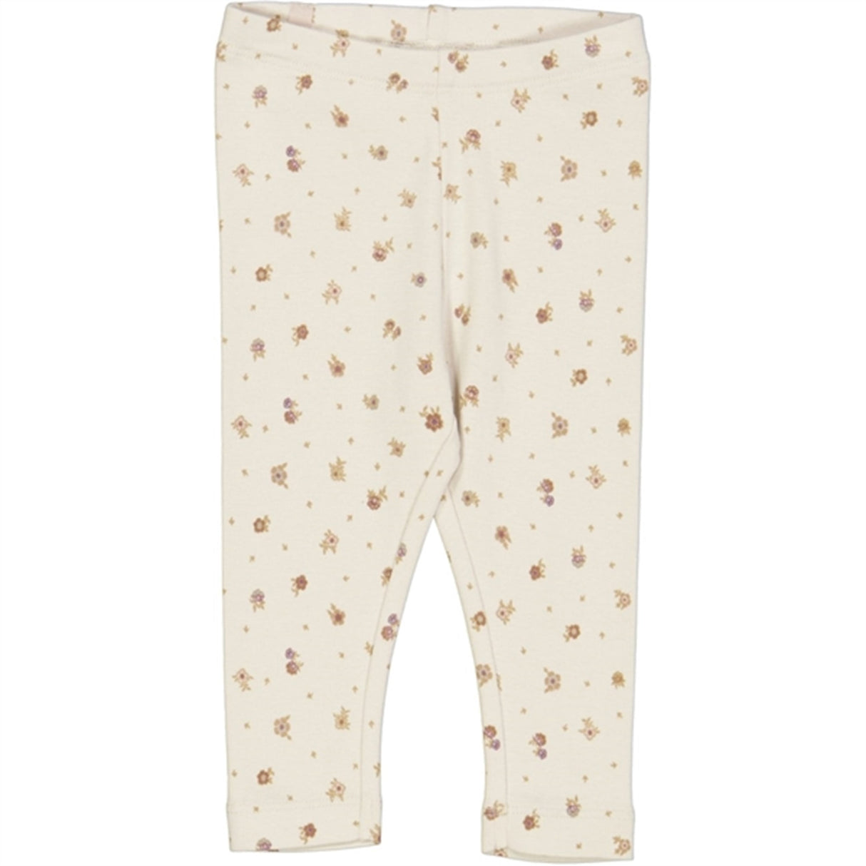 Wheat Chalk Flowers Jersey Leggings