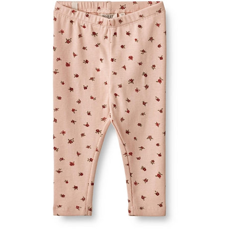 Wheat Pink Sand Flowers Jersey Leggings Jules