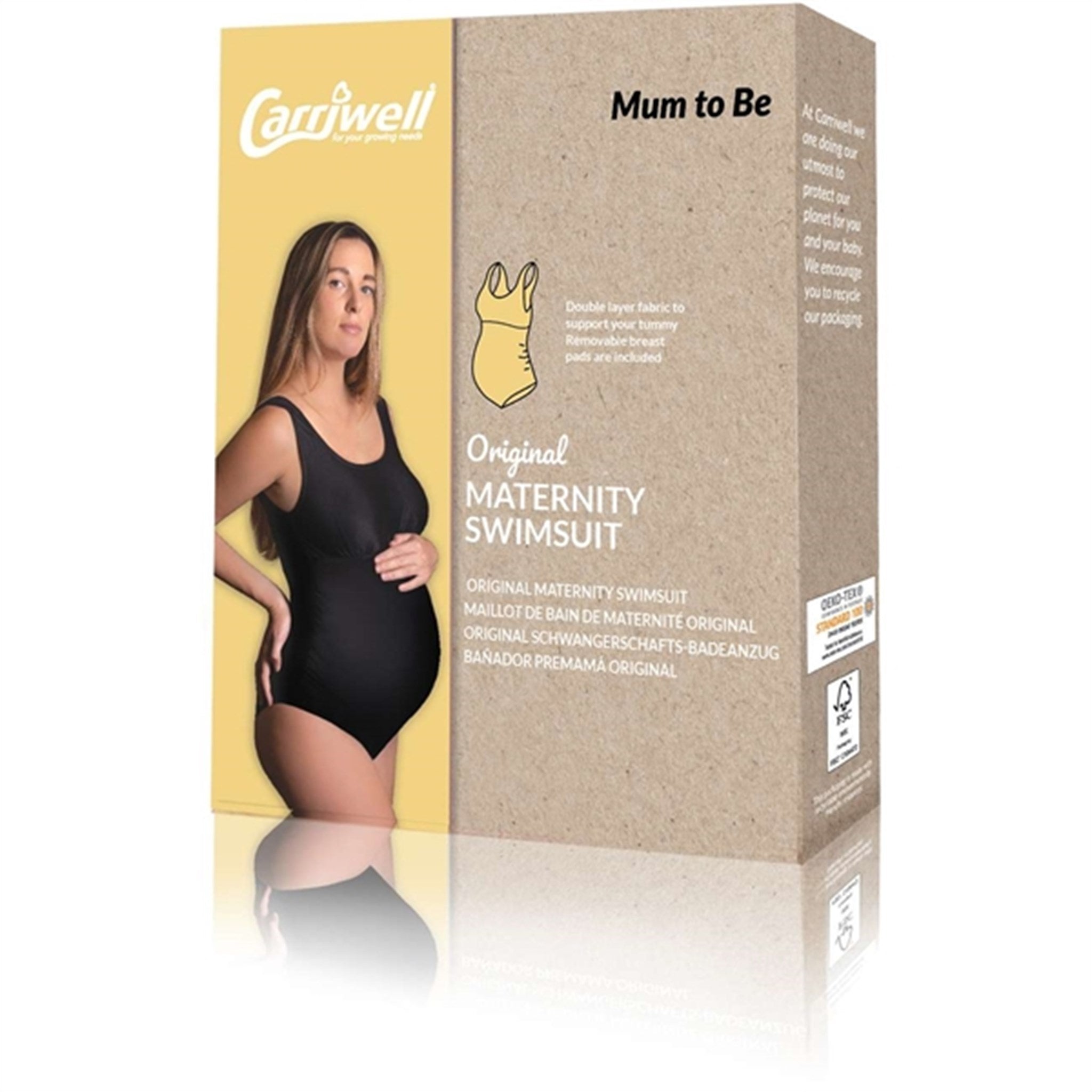 Carriwell Maternity Swimsuit Black 2