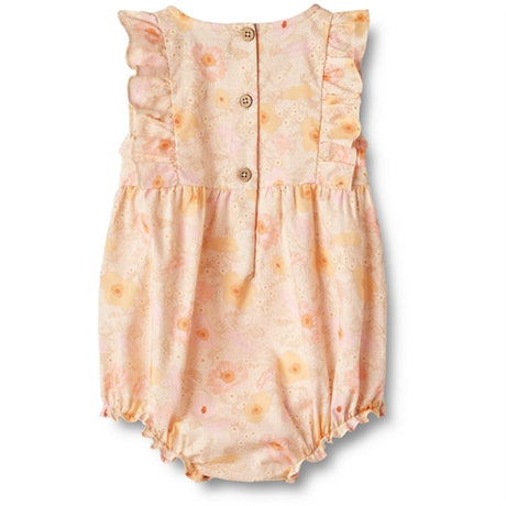 Wheat Alabaster Flower Bobbles Romper Emmaline 2