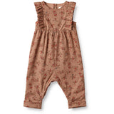 Wheat Berry Dust Flowers Romper Milia