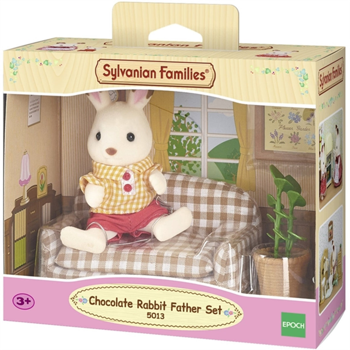 Sylvanian Families® Chocolate Rabbit Father Set (Settee)