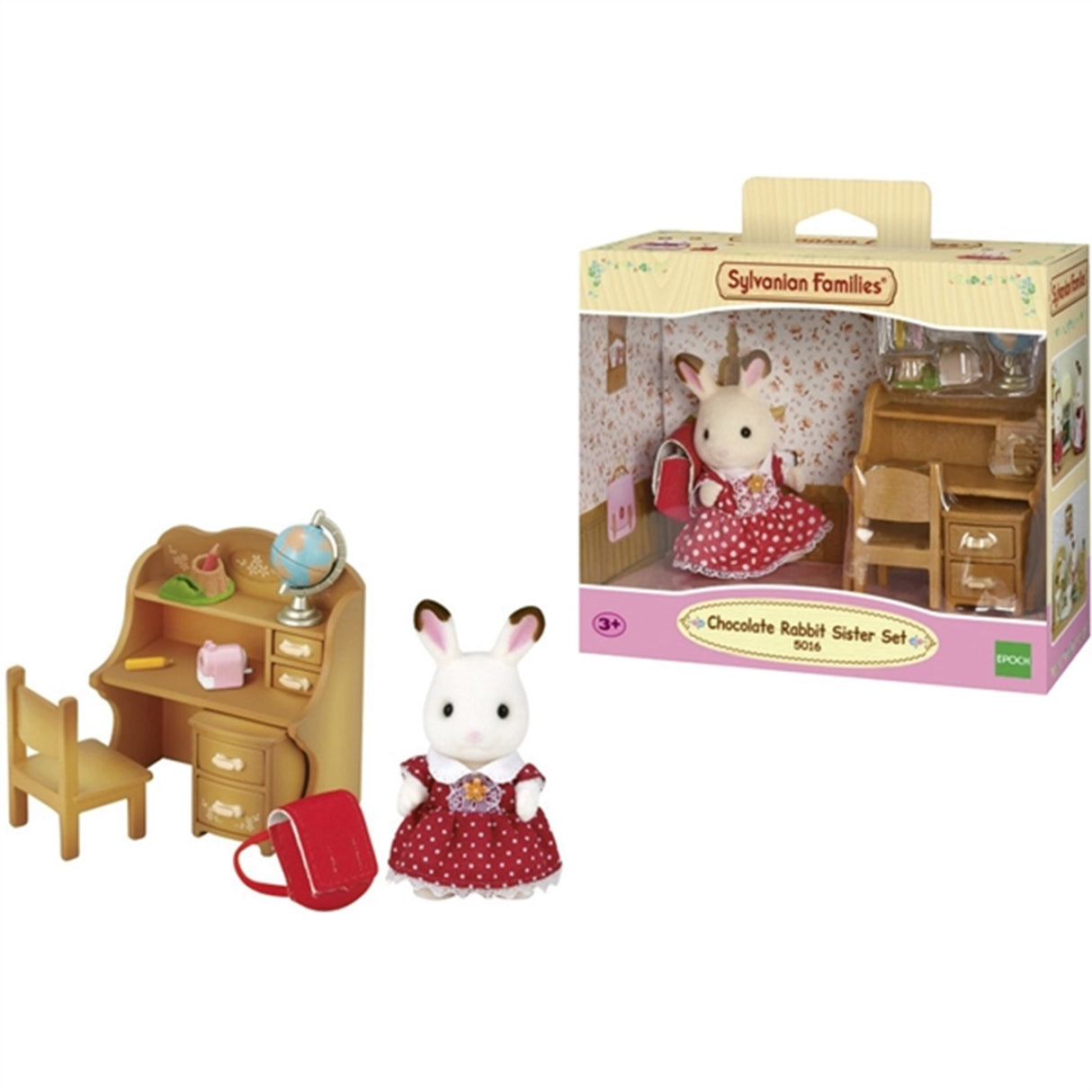 Sylvanian Families® Chocolate Rabbit Sister Set (Desk) 4