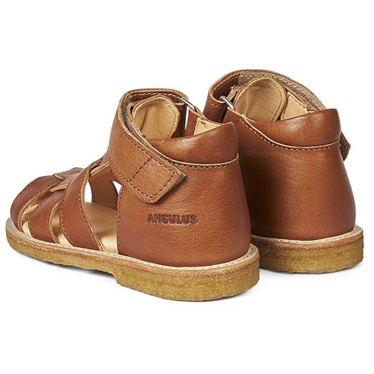 Angulus Starter Sandal W. Velcro Cognac