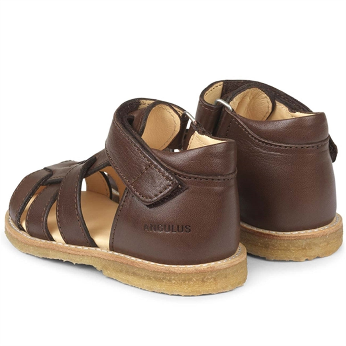 Angulus Starter Sandal w. Velcro Dark Brown 2