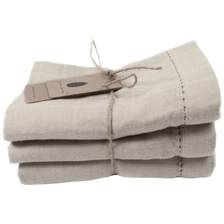 Pine Cone Muslin Cloth 3-pack Edith Oatmeal