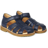 Angulus Sandal W. Velcro Navy