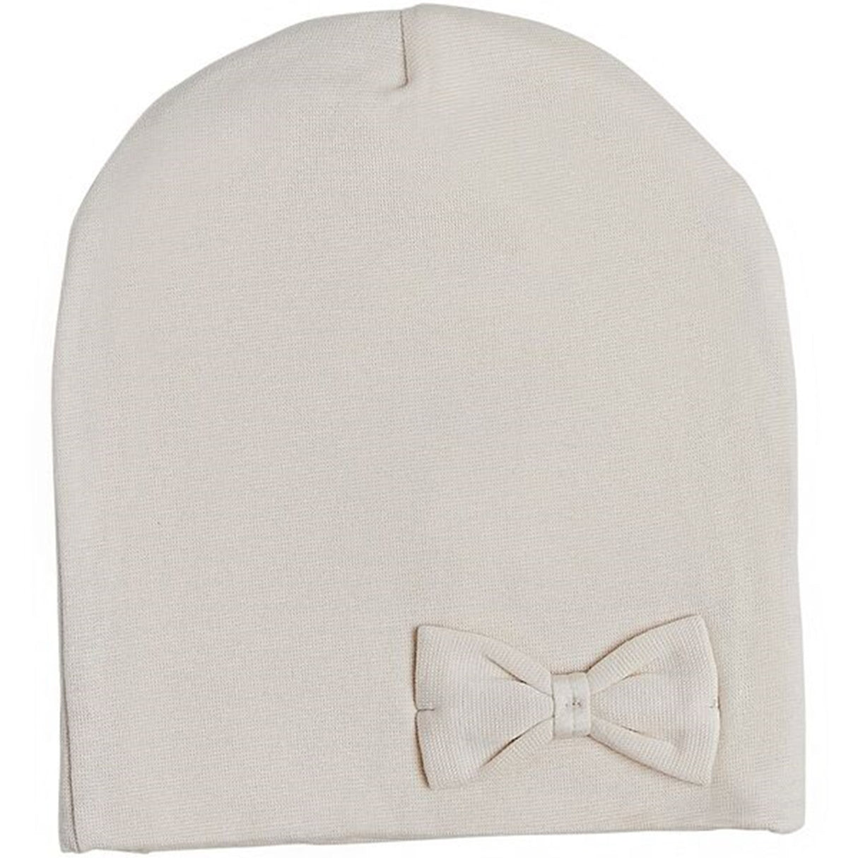 Racing Kids Beanie Windproof 2-layer Bow Eggshell