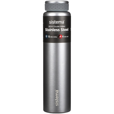 Sistema Stainless Steel Water Bottle 280 ml Silver