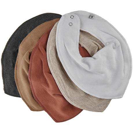 Pippi Bandana Bib 5-pack Indian Tan