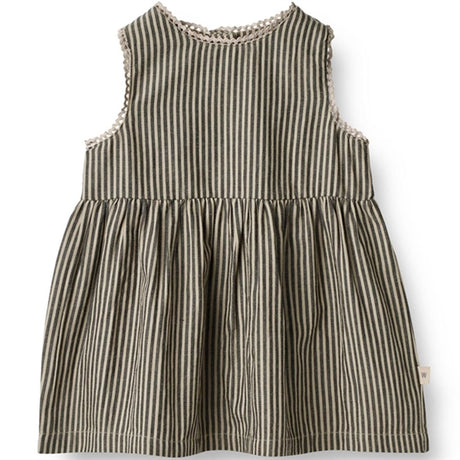 Wheat Black Coal Stripe Dress Kirsten