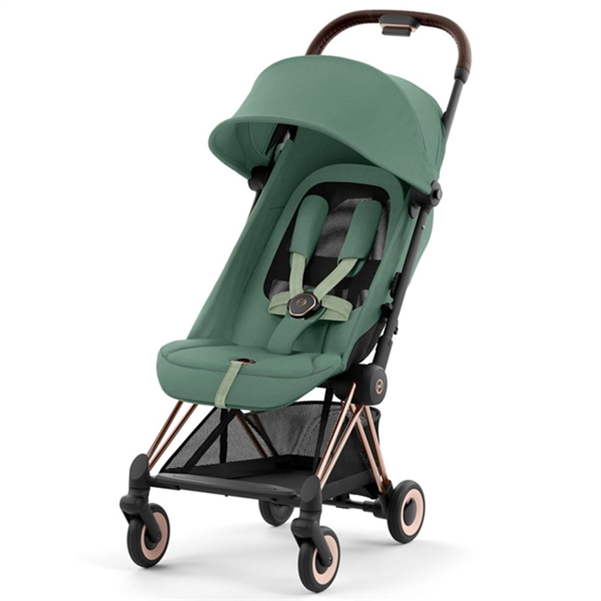 Cybex Coya Stroller Rosegold Leaf Green 7