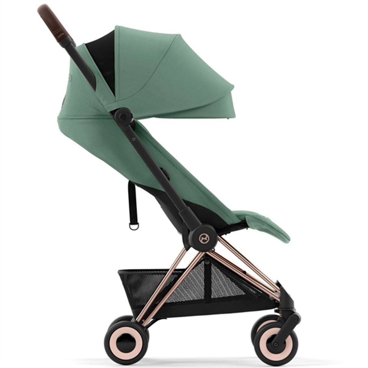 Cybex Coya Stroller Rosegold Leaf Green 5